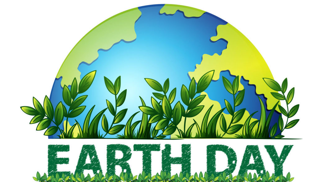 Earth day green background